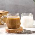 400ml clear borosilicate drinking milk coffee glass cup